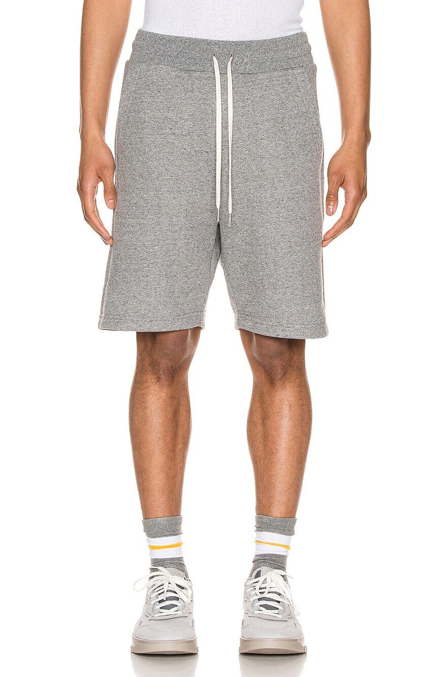 John Elliott Heathered Dark Grey Crimson Shorts Size L